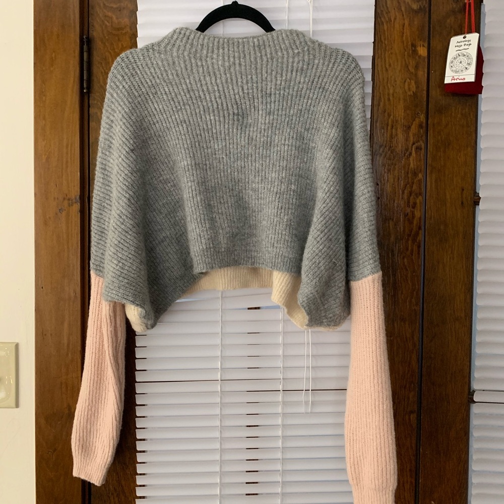 Nasty Gal color block cropped sweater